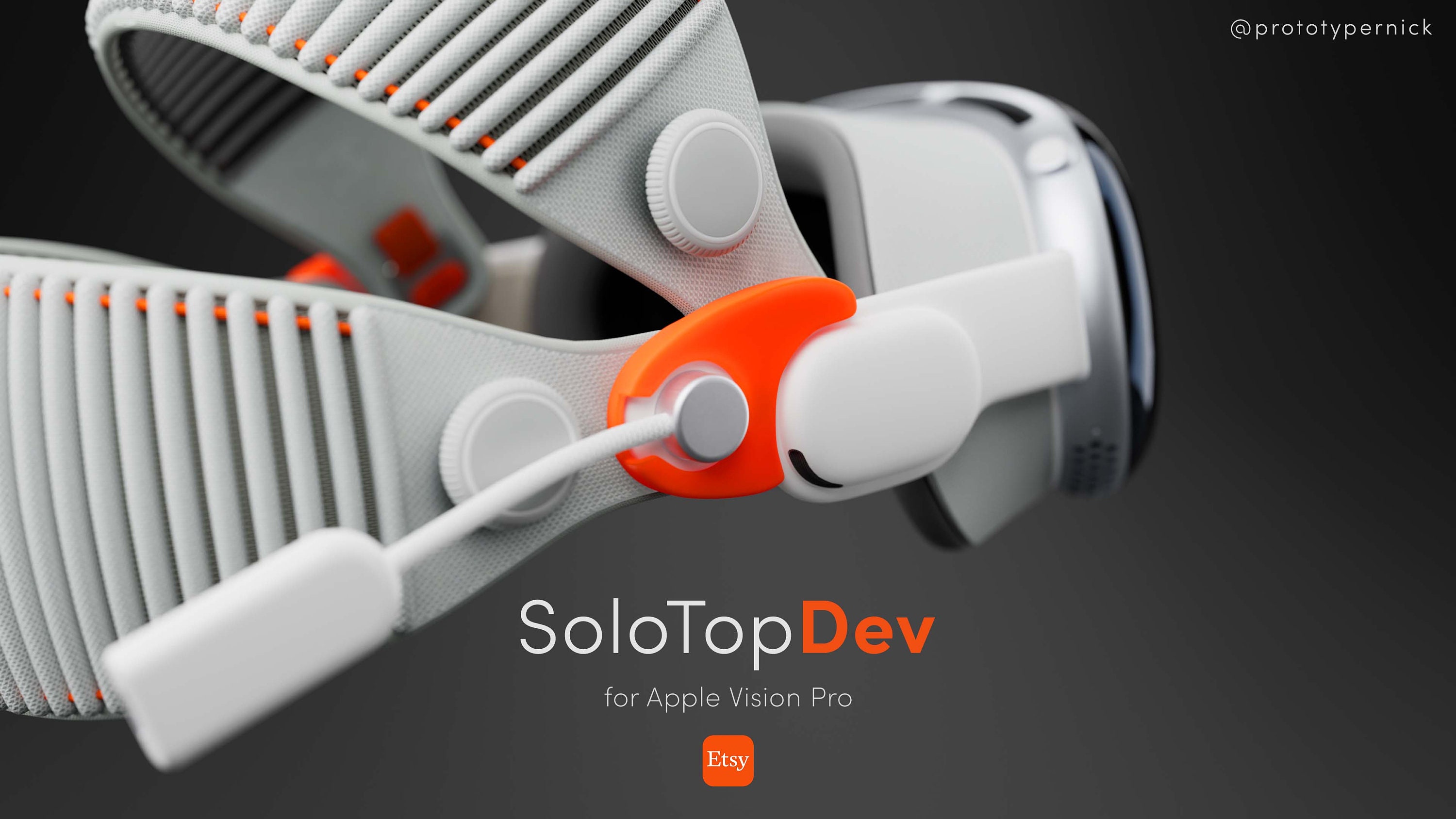 Solotop Dev for Apple Vision Pro Developer Strap | Modern