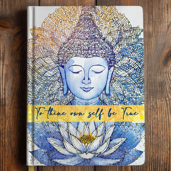 Pen & Ink Buddha Sobriety Journal - Hardcover 6"x9"