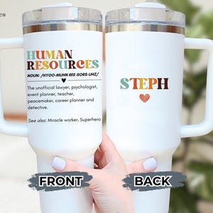 Funny Human Resources Definition Tumbler: Personalized HR Appreciation Gift