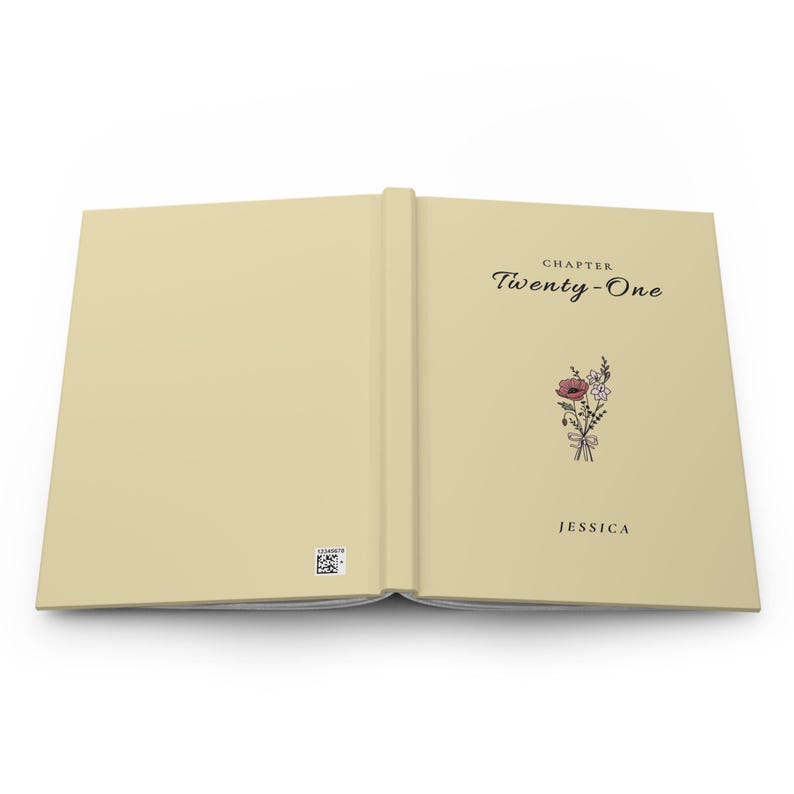 21st Birthday Journal for Her, Chapter 21 Name Journal, Birth Flower Notebook, Personalized 21 Year Old Gift image 10