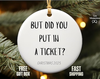 Funny IT Support Ornament, “Did You Put In a Ticket?” Tech Gift, Computer Help Desk Office Humor Christmas Decoration