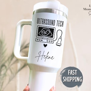 Ultrasound Tech Tumbler 40oz – Personalized Sonographer Gift – Custom Medical Tumbler for Ultrasound Technician – Sonography Graduation Gift