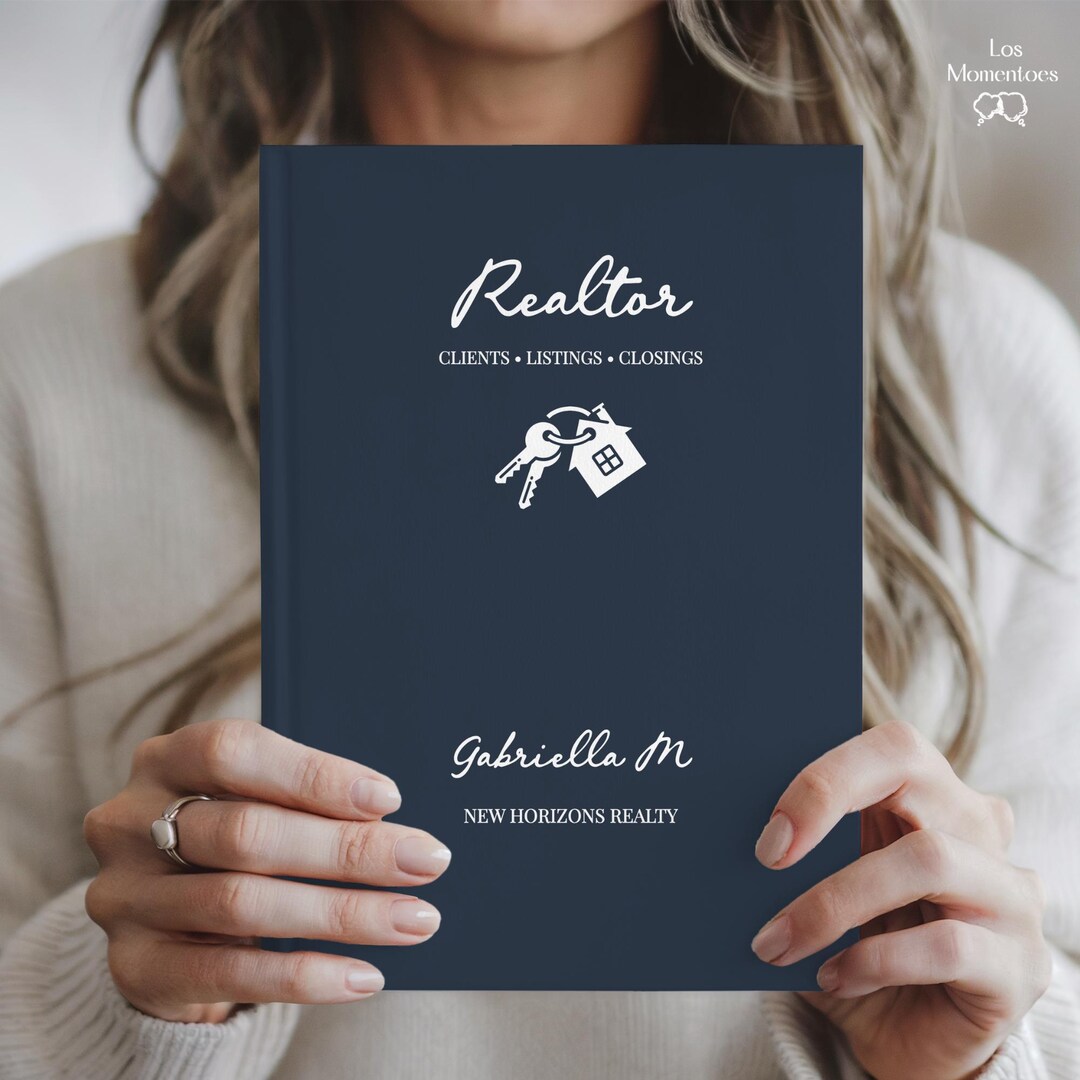 Personalized Realtor Journal, Real Estate Agent Notebook, Custom ...