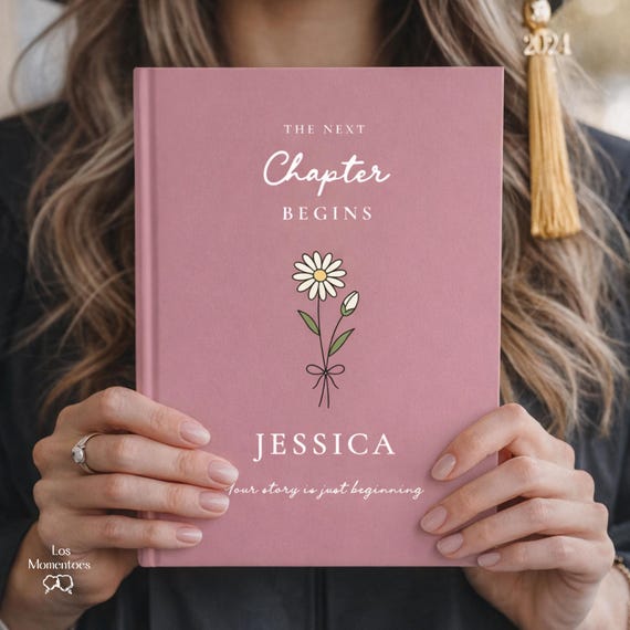 Personalized Graduation Journal Custom Name Notebook Class of 2026 College Graduate Gift for Her The Next Chapter Begins Keepsake