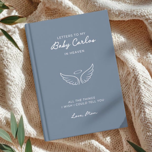 Letters to My Baby Journal, Miscarriage Grief Journal Personalized, Angel Baby Memory Book, Loss of Baby Gift, Stillborn Memorial Notebook