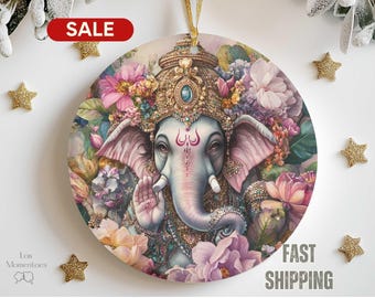 Hindu Lord Ganesha Ornament, Diwali Gift Idea, Ganesh Chaturthi Pooja Decor, Hindu Housewarming Gift, Host Gift, Religious Home Decor 2024