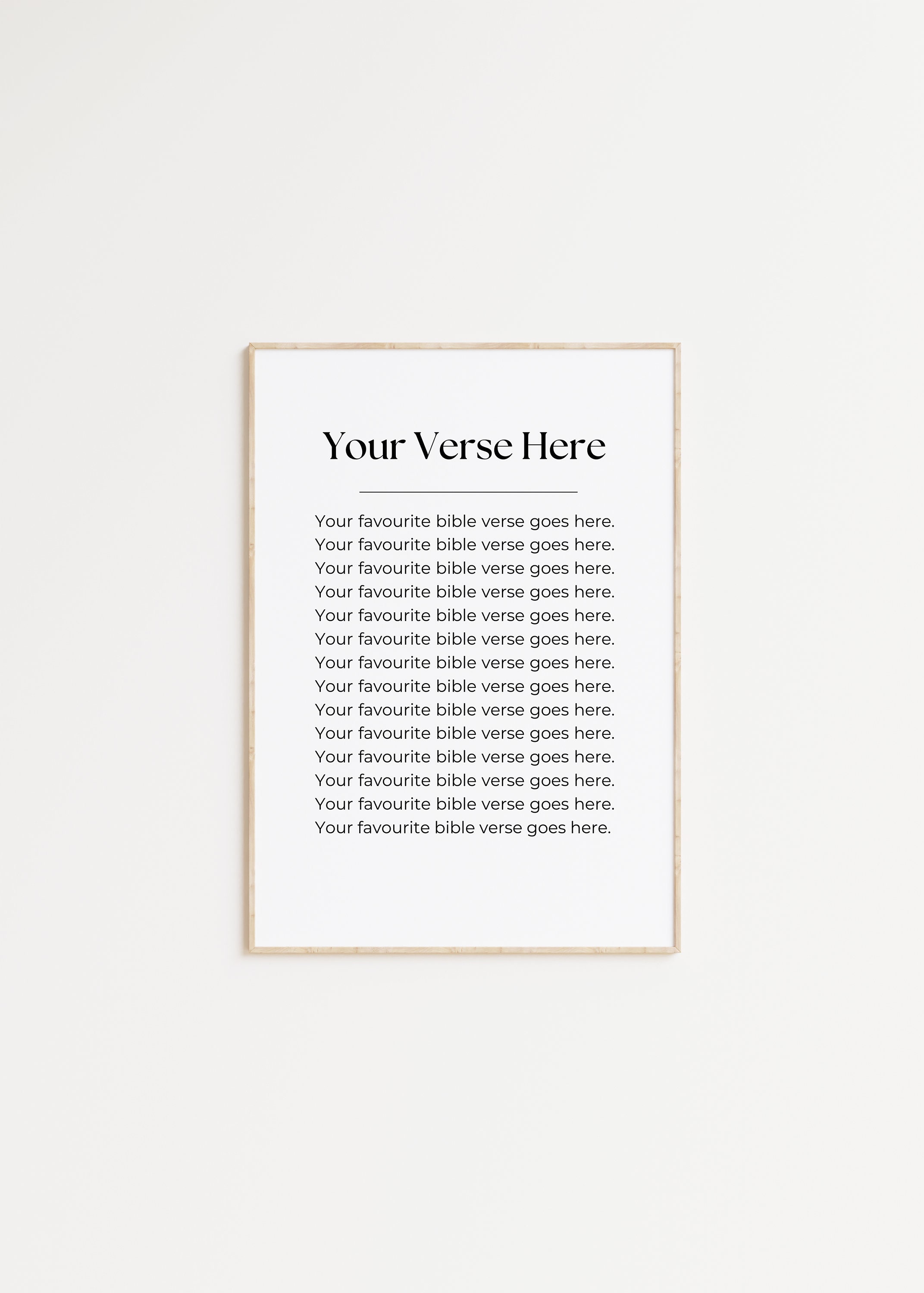 Custom Bible Verse Scripture Print, Personalized Christian Wall Art ...