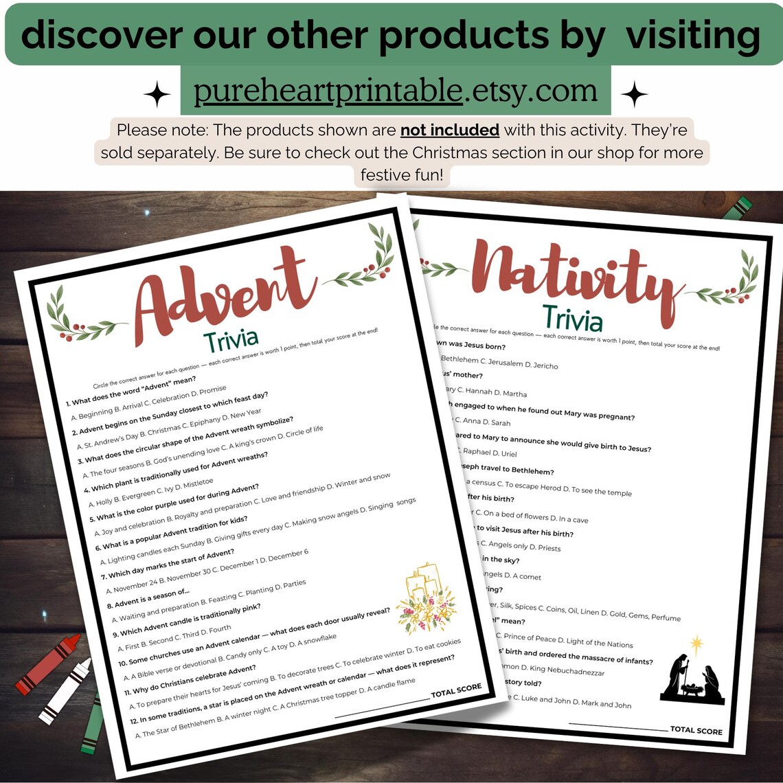 Names of Jesus Trivia Bible Game, Advent Game for Kids & Adults, Women ...