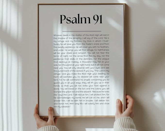Psalm 91 Kjv Psalm 91 Poster A Soldiers Psalm Prayer For God S