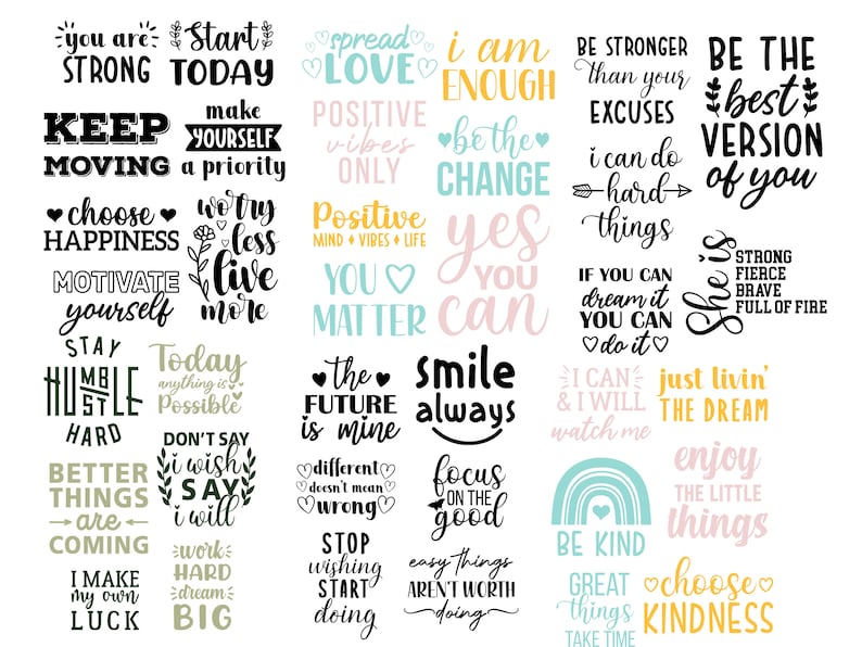 Printable Health & Fitness Vision Board, Mood Board for Women, Vision ...