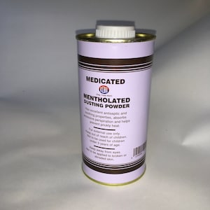 Medicated mentholated dusting powder