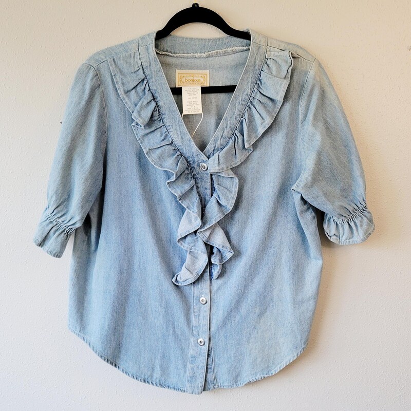 Blue - Woollen Plain Blouse Piece 12