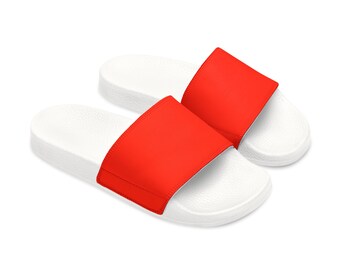 Money Million Red Youth PU Slide Sandals