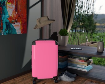 Hot Pink & Gold Camo Pink Suitcase