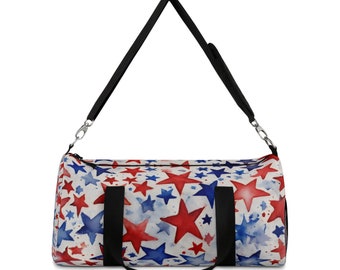 Red White and Blue Stars Duffel Bag
