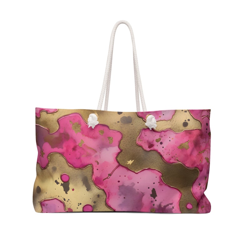 Hot Pink & Gold Camo Weekender Bag - Etsy