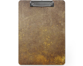 Distressed Leather Clipboard