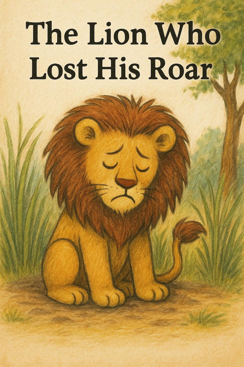 The Lion Who Lost His Roar | Kids Poem About Courage & Confidence ...