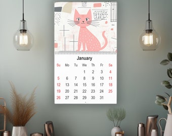 Calendar Mockup PSD: Smart Object File (Digital Download)