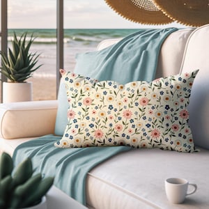 Lumbar Pillow Mockup: Rectangular Accent Pillow PSD File (Digital Download)
