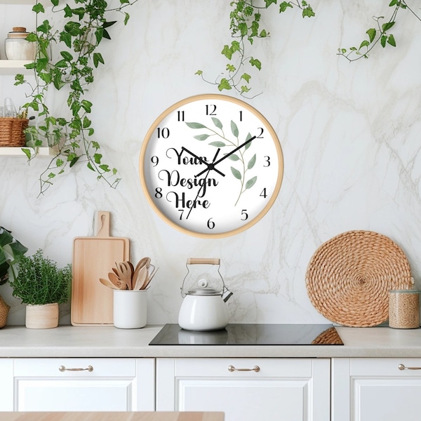 Wall Clock Mockup, PSD Clock, Mockup, Mockup of Wall Clock, Photoshop User, PSD Mockup File, PSD Files, Smart Object File