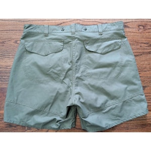 Filson Olive Green Shelter Cloth Shorts Hiking Fishing 7" Inseam Style 576 Sz 42 image 3