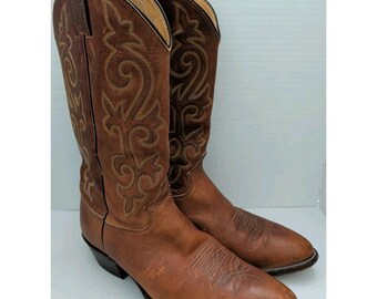 Justin 2253 Buck Bay Apache Western Rodeo Cowboy Boots Men's 10.5D
