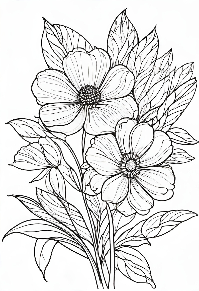 10 Coloring Book Pages - Etsy