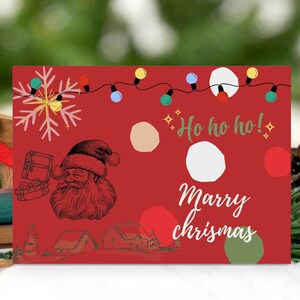 Cozy Chrismas Card Set, Rustic Holiday Greeting Cards, Festive and Eco-friendly, Blank Inside for Personalized Messages