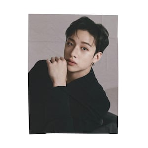 Bangchan, KPOP STRAYKIDS Cozy Blanket, Velveteen Gift For KPOP Music Fan, Birthday Present Gift for Best Friend