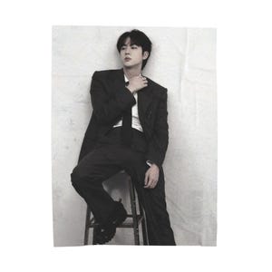Jin, Kpop BTS Army Cozy Blanket, Velveteen Gift For KPOP Music Fan, Birthday Present Gift for Best Friend, Gift ideas