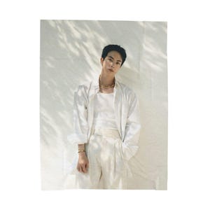 Jin, Kpop BTS Army Cozy Blanket, Velveteen Gift For KPOP Music Fan, Birthday Present Gift for Best Friend, Gift ideas
