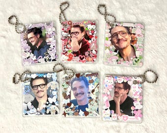 Pedro Pascal Cute Toploader Keychain