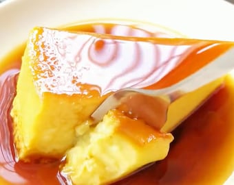 Flan cremoso de natillas Receta / Gourmet / Foodie / Estilo Casero / Descarga Digital / PDF / POSTRE