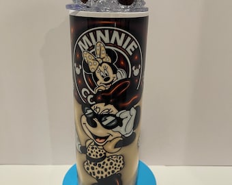 Minnie Mouse Coffee 20oz Tumbler with Ice Top!