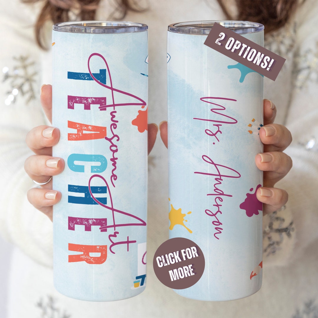 Art Teacher Tumbler Travel Cup for Art Teacher Gift From Student for ...