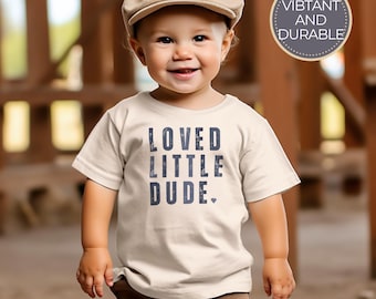 Toddler Sweet Boy Shirt Loved Toddler Gift for Easter Loved Little Dude Cute Toddler Boy Tee Loved Little Boy Gift For Easter Basket T Shirt