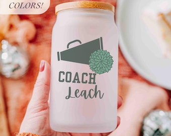 Personalized Cheer Coach Christmas Gift For Cheerleader Coach Custom Sipper Cup For Cheer Team Coach Iced Coffee Cup Gift For Stunt Teacher