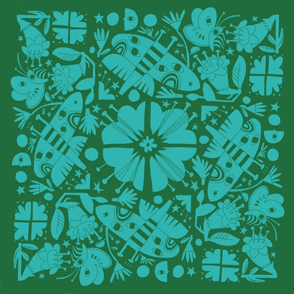 Nattpollinatorer halsduk 100% siden