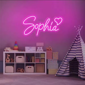 neon custom name sign