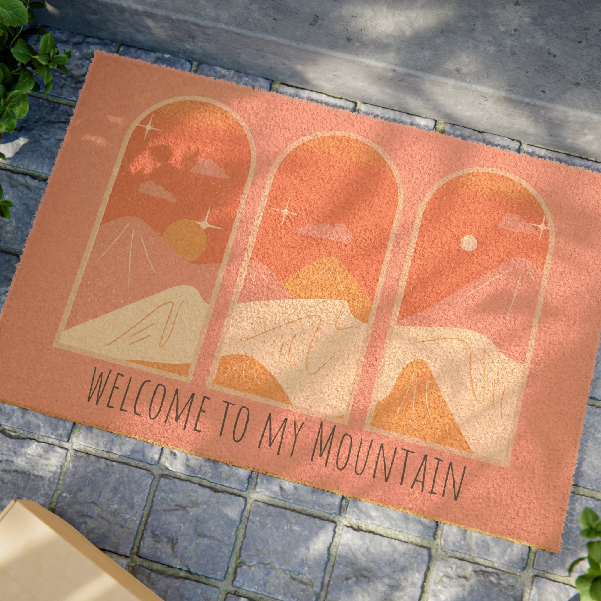 Retro Doormat Positive Saying Doormat Gift for Her Pink Doormat