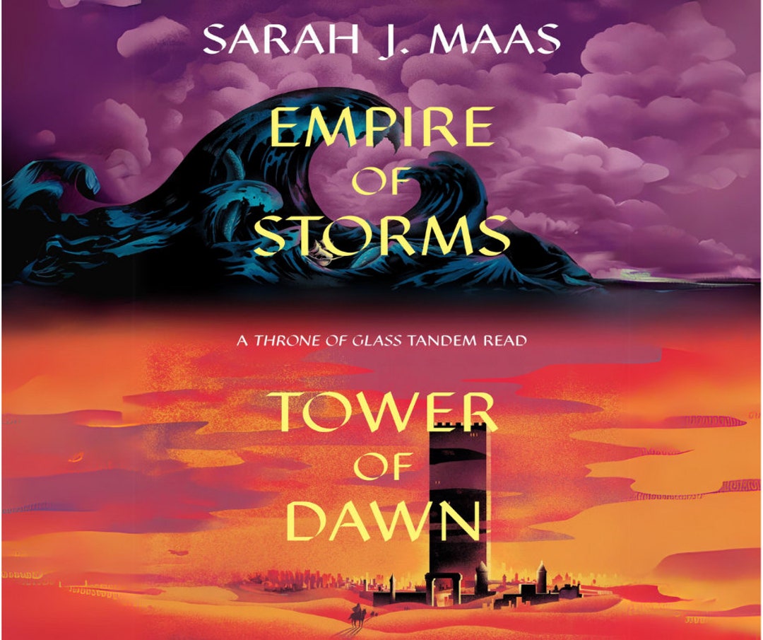 Throne of Glass Tandem Read ONE Book by Sarah J. Maas Empire of Storms & Tower of Dawn Stitched