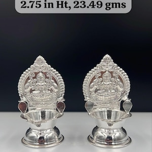 Silver Kamashi Deepam/ Kamakshi Diya/Lakshmi Deepam