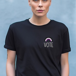 Asexual T-Shirt, Ace Pride Shirt, Vote LGBTQ Rights Asexual Pride Gift Pride Month Gay Pride Tee Queer t-shirt, LGBTQ tshirt Asexual
