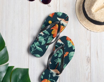 Tropical Tranquility Flip Flops