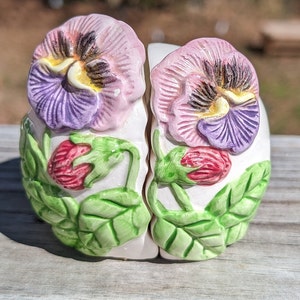 Beautiful Floral Salt and Pepper Shakers