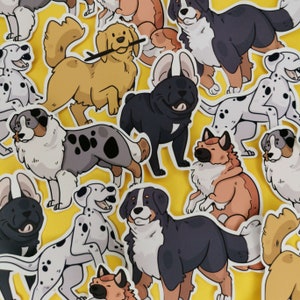Large Stickers - Planche Chiens Eurasier