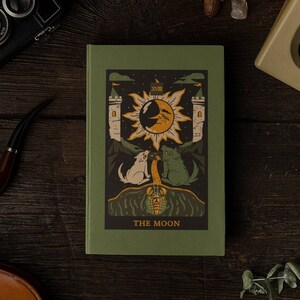 Tarot Journal Hardcover Tarot The Moon Journal Notebook Spiritual Wellness Journal Dream Journal Astrology Mood Journal Manifestation
