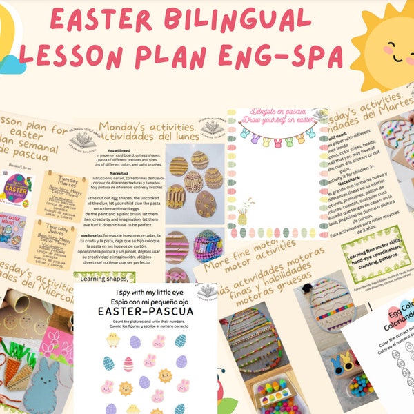 Easter Lesson Plan in English and Spanish!