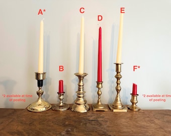 Vintage Brass Candlesticks – Assorted Sizes and Designs (Sold Separately) Listing # 2 of 3